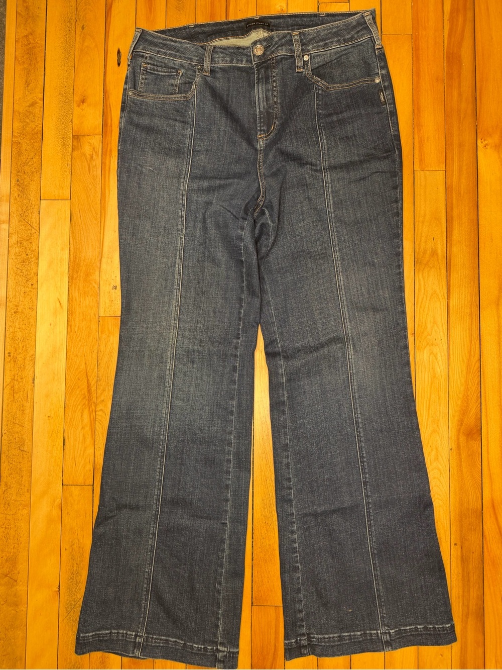 Silver Jeans Dark Blue Flare Wide Leg Jeans